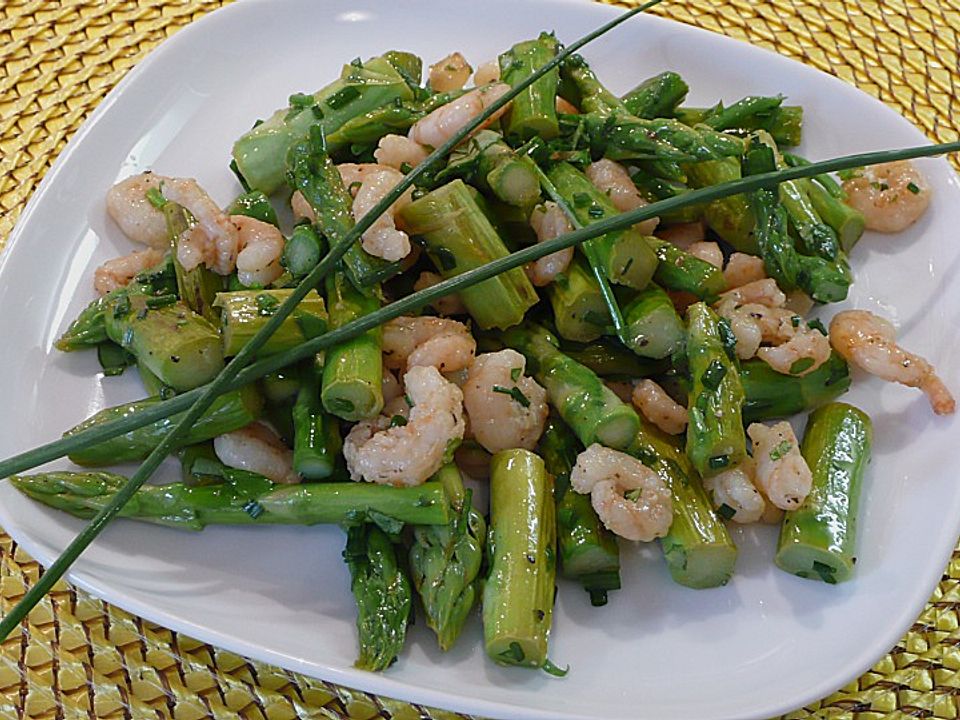 Spargel-Shrimps-Salat von plumbum| Chefkoch
