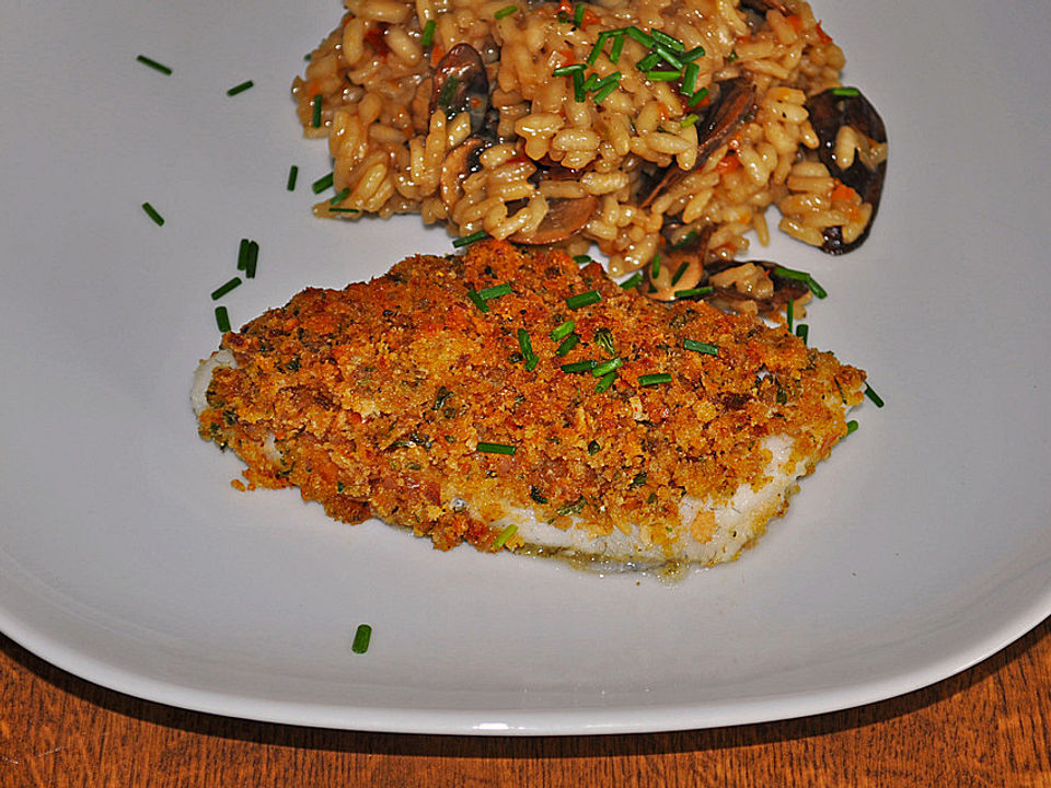 Seelachsfilet mit krosser Weißbrotkruste von inwong| Chefkoch