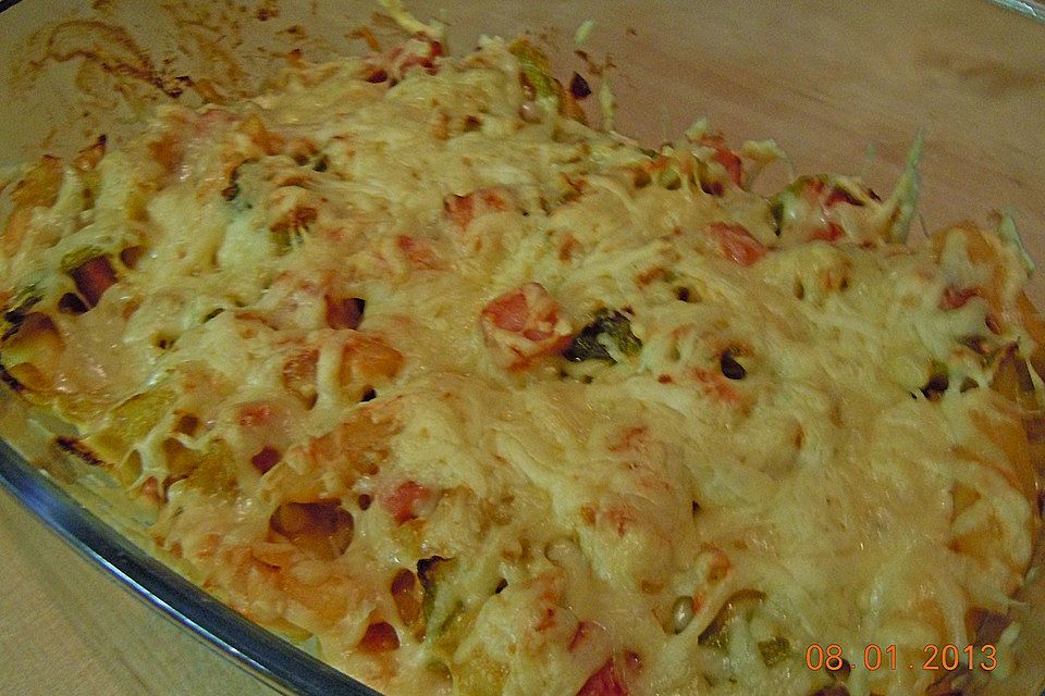 Schupfnudel-Wirsing-Gratin