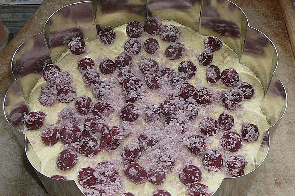 Kirsch-Creme fraîche Kuchen