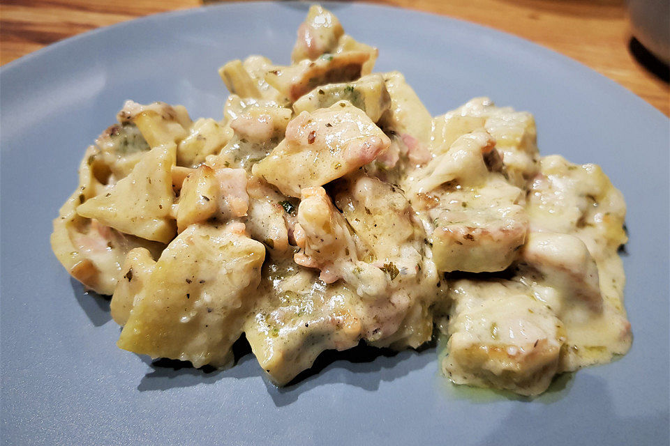 Julias überbackene Maultaschen