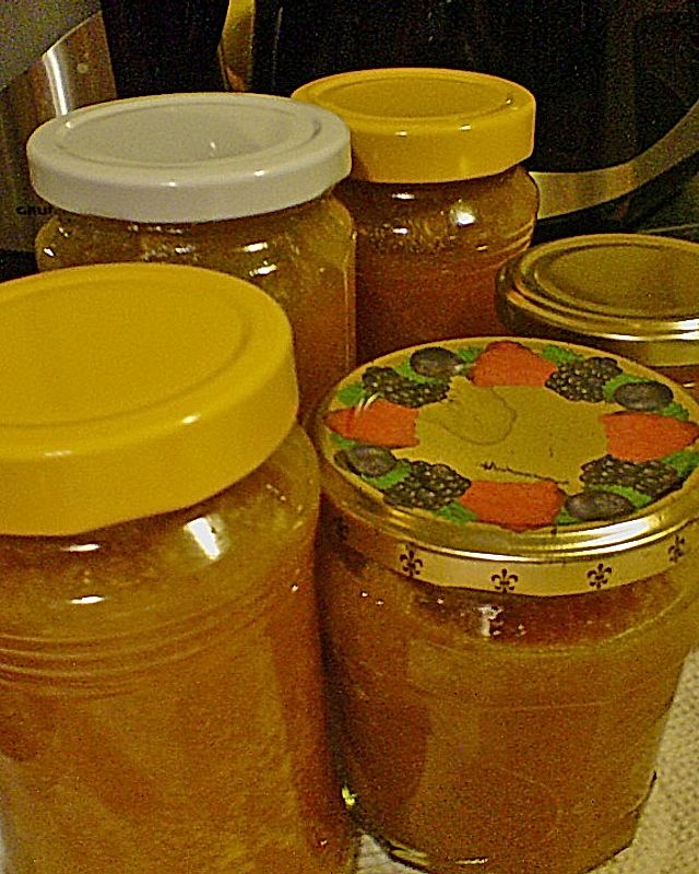 Gelbe Kirschen-Nektarinen-Marmelade