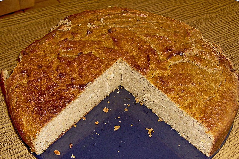 Quark-Mandel-Ahornsirup Kuchen