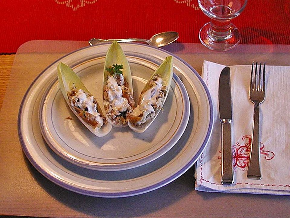 Brüsseler Salat mit geräuchertem Fisch von bingi| Chefkoch