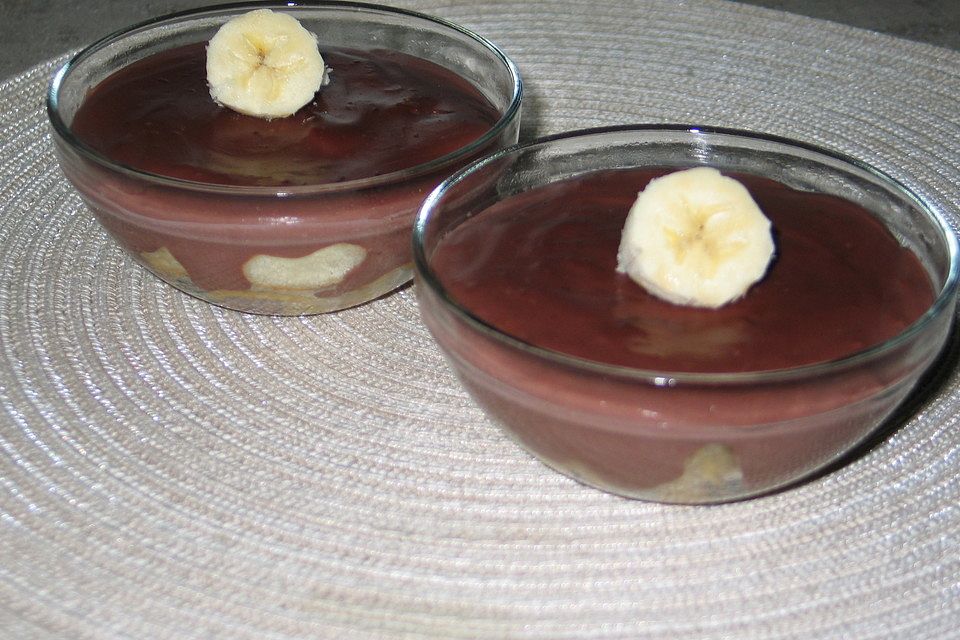 Bananen-Schokolade-Pudding