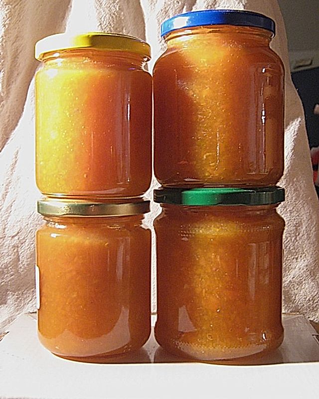 Pfirsich - Karotten - Zitronen Marmelade