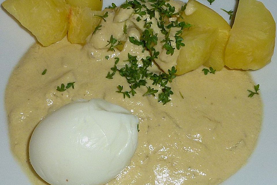 Eier mit Senfsoße Eier mit Senfsoße