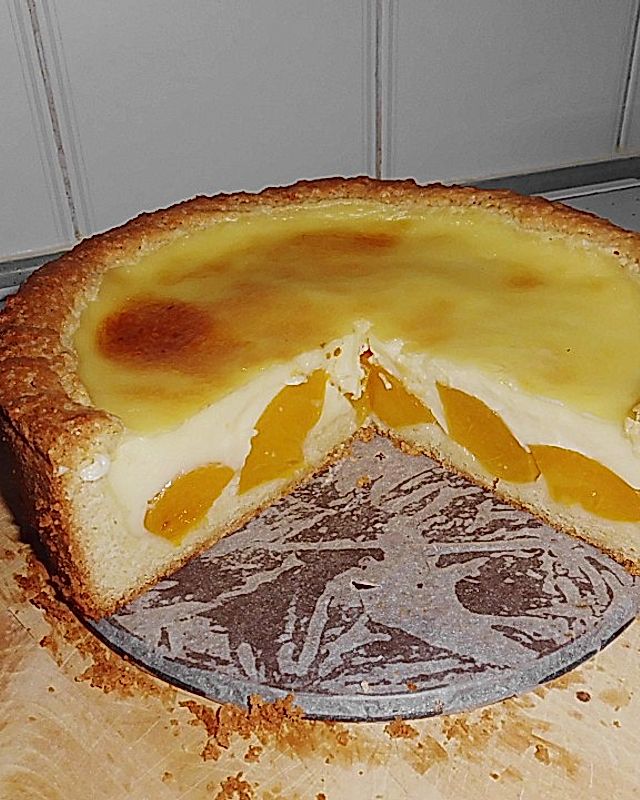Pfirsich-Pudding-Kuchen