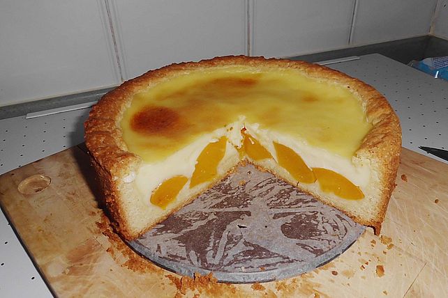 Pfirsich-Pudding-Kuchen von LuckyMe_| Chefkoch