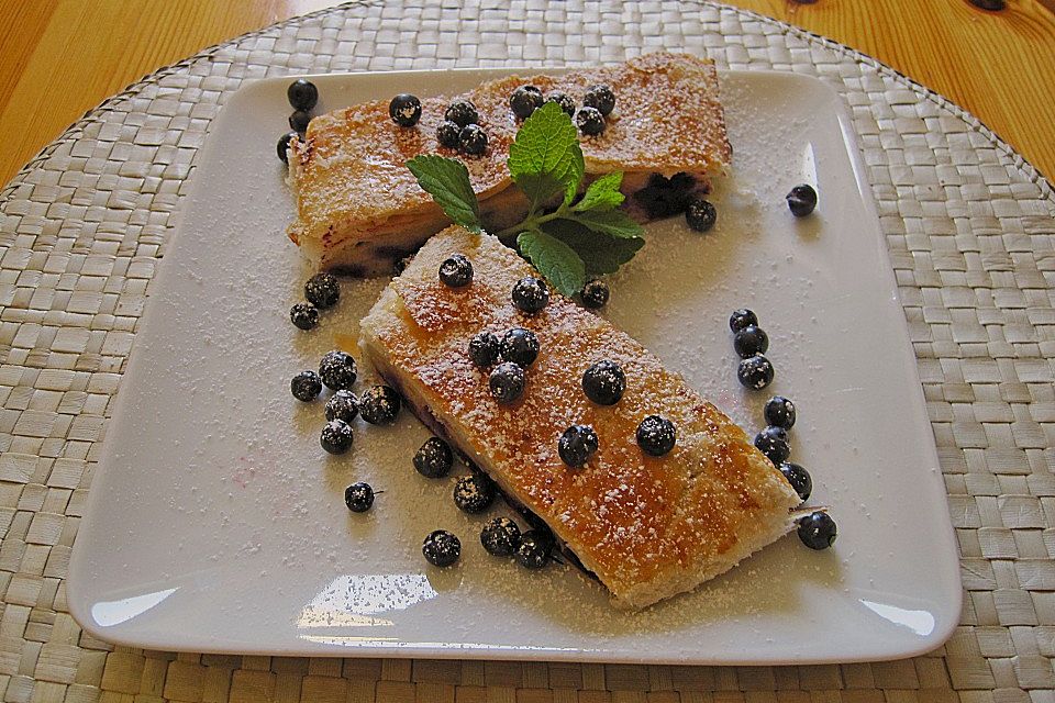 Heidelbeer-Topfenstrudel