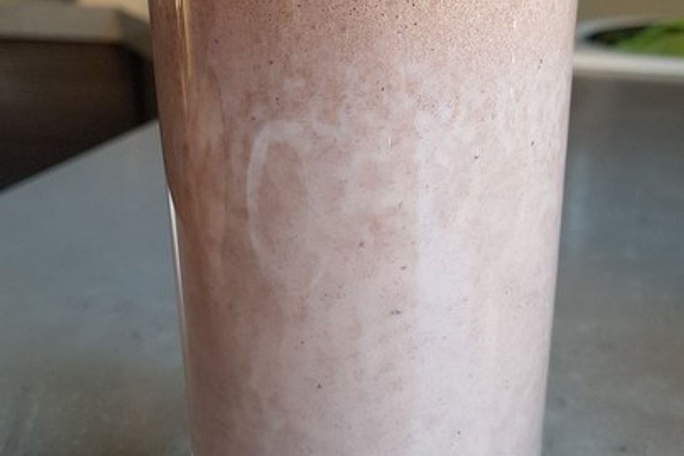 Bananenshake mit Schokoladengeschmack