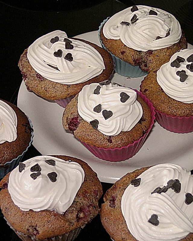 Vanille-Johannisbeer Cupcakes