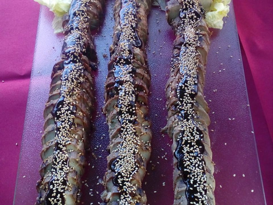 Schweinefilet mit Soja-Sesam Glasur von knobichili| Chefkoch