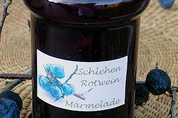 Schlehen-Rotwein Marmelade