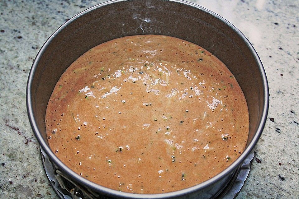 Zucchini-Bananen Kuchen mit Schoko