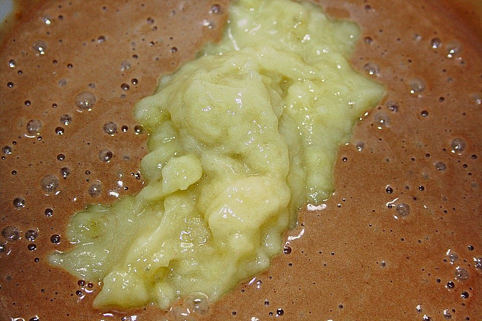 Zucchini-Bananen Kuchen mit Schoko