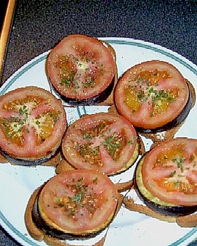 Auberginen - Tomaten - Zwieback