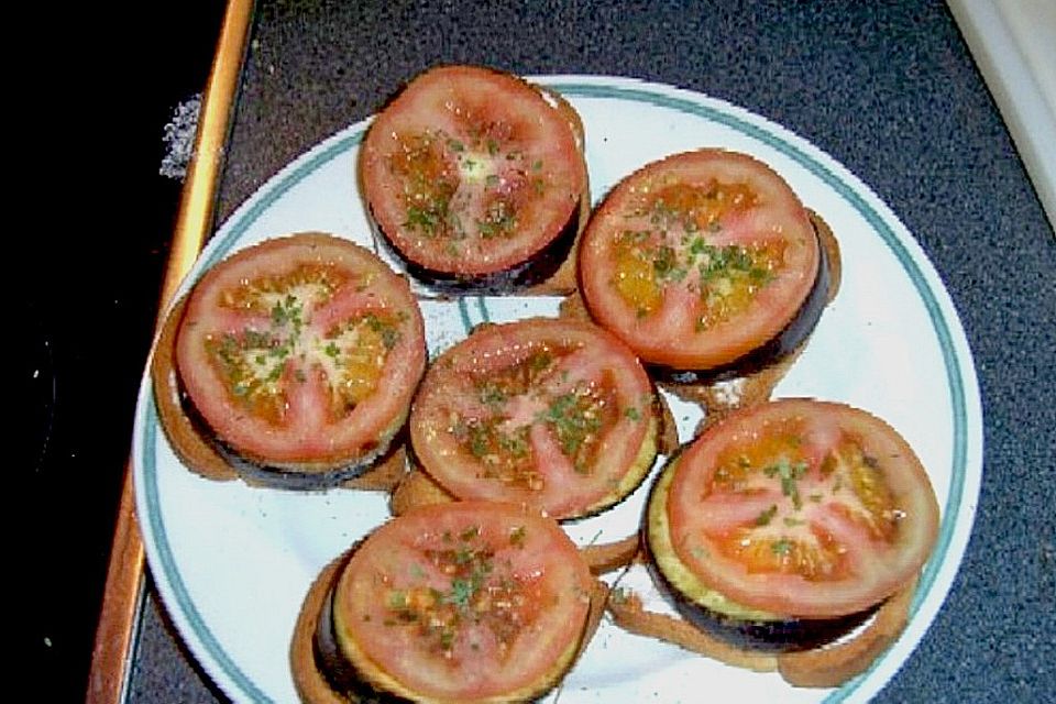 Auberginen - Tomaten - Zwieback