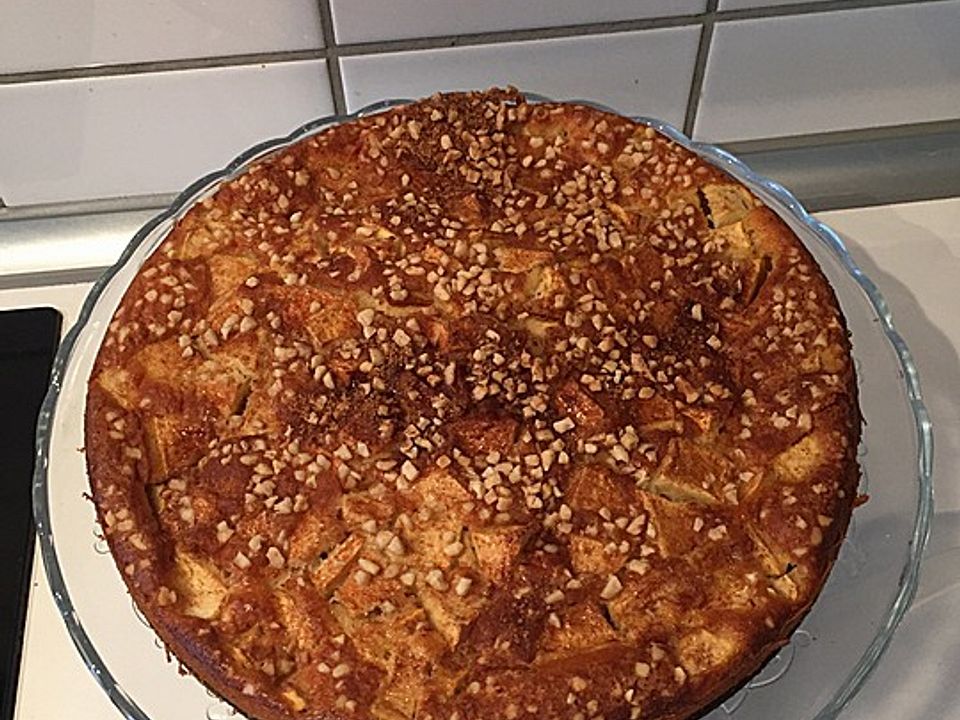 Schneller Kuchen mit versunkenen Äpfeln von Katzentiger| Chefkoch
