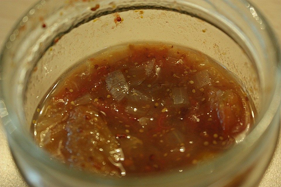 Tomatenchutney mit Worcestershiresauce