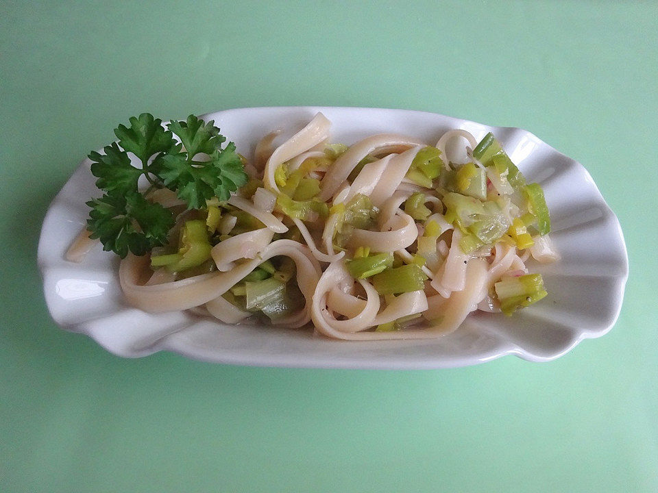 Vegetarischer Spaghettisalat mit Lauch von battlekett| Chefkoch