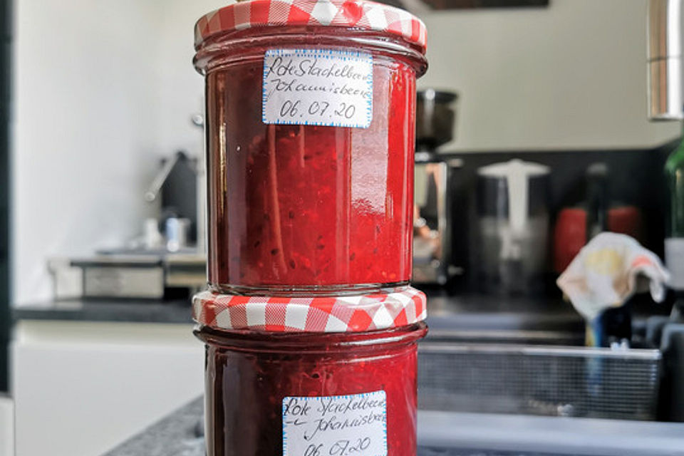 Stachelbeer-Johannisbeer Marmelade