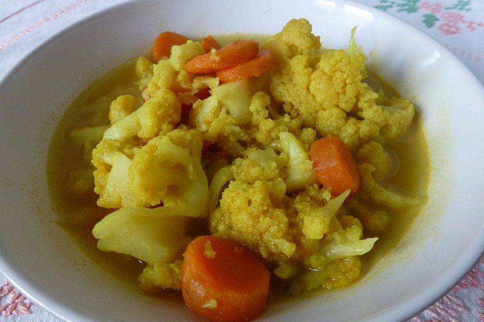 Blumenkohl-Möhren-Curry