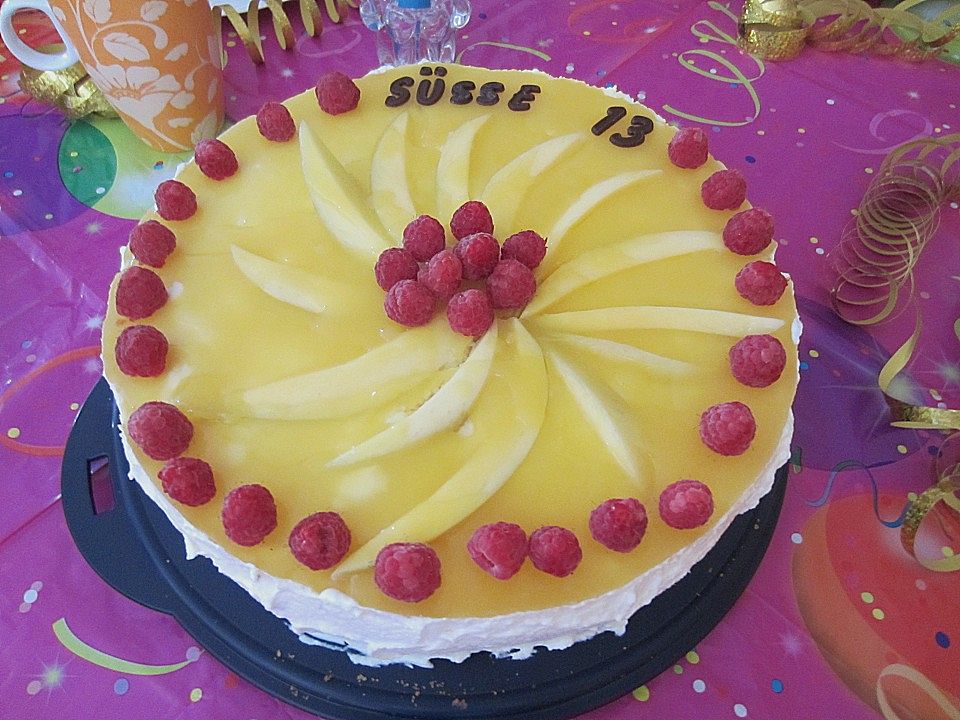 Mangotorte mit Himbeersahne von SchokoCathi| Chefkoch
