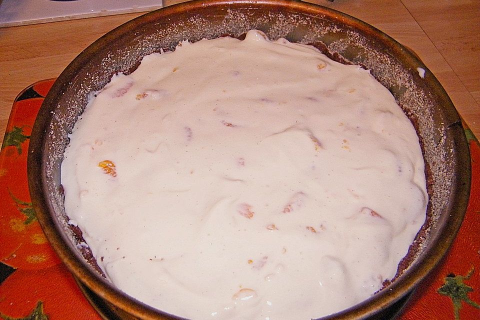 Käsekuchen mit Schokostreuseln