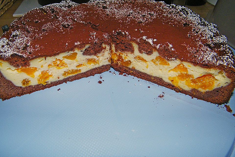 Käsekuchen mit Schokostreuseln