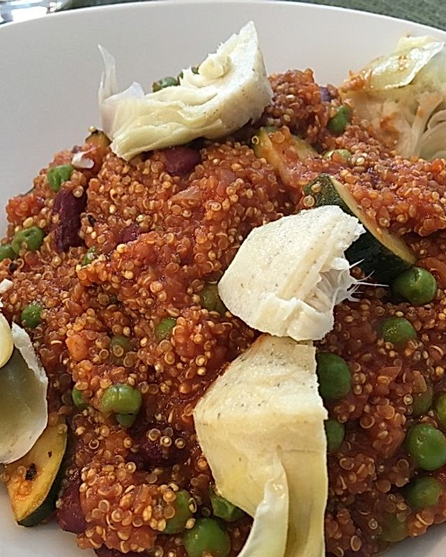 Vegetarische Quinoa-Paella