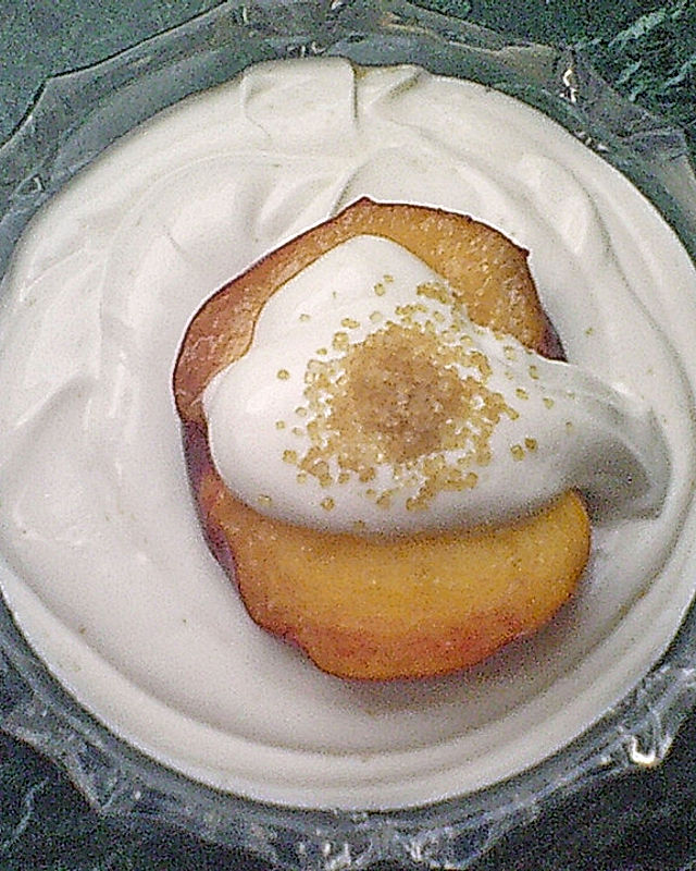 Zitronen-Pfirsich-Dessert