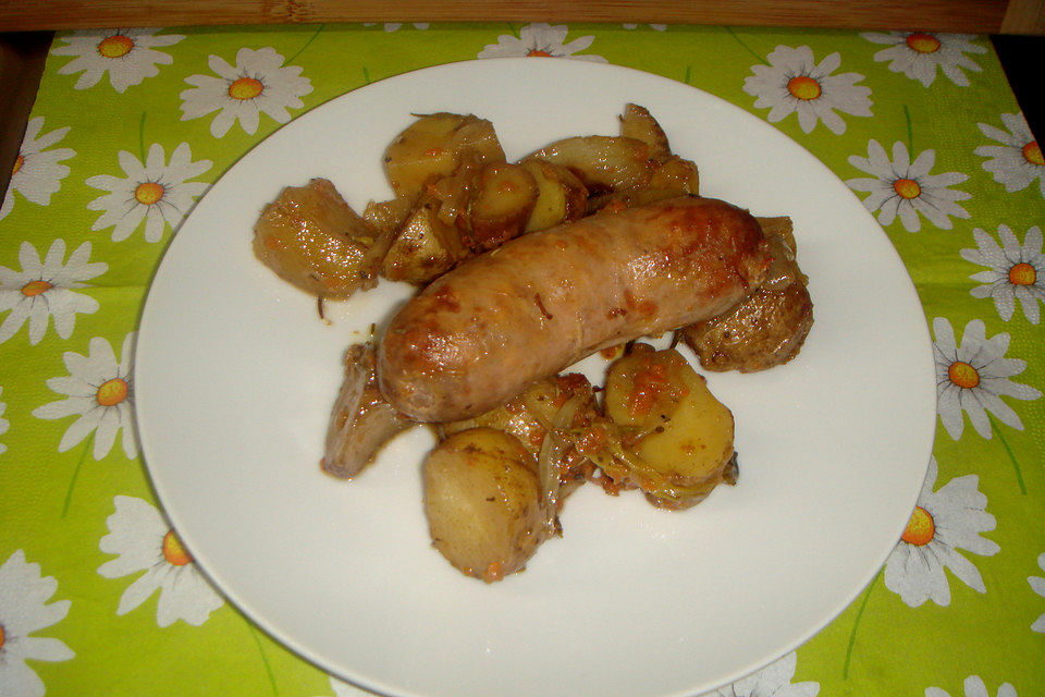 Salsiccia al Forno con Patate