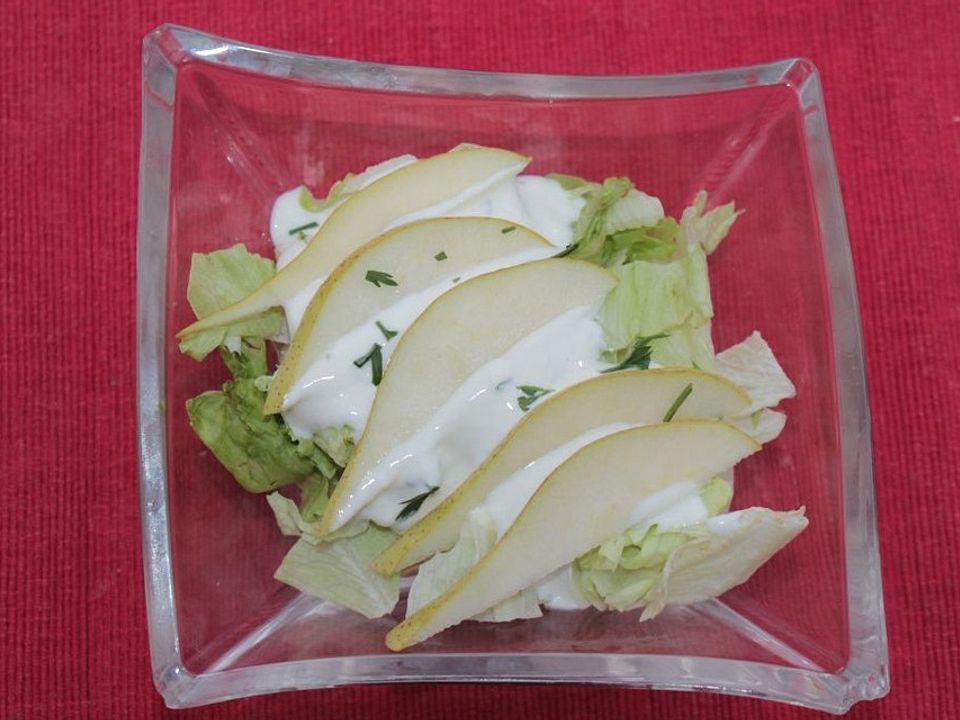 Birnen-Endivien-Salat mit Schoko-Dressing - Kochen Gut | kochengut.de