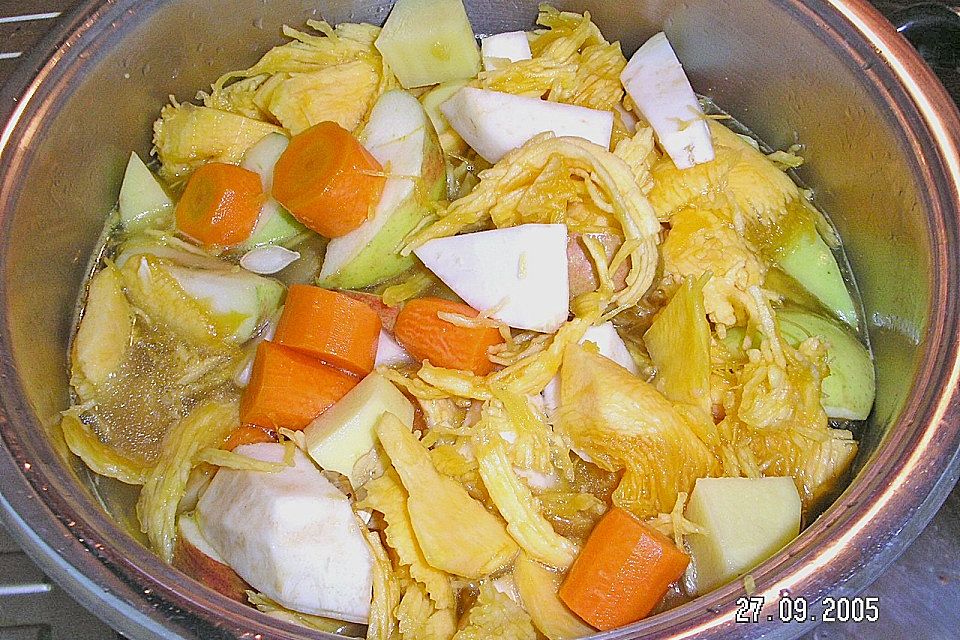 Jamaikanische Kürbissuppe Jamaikanische Kürbissuppe