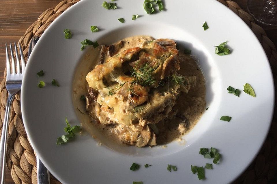 Maultaschen-Frischkäse-Auflauf Maultaschen-Frischkäse-Auflauf