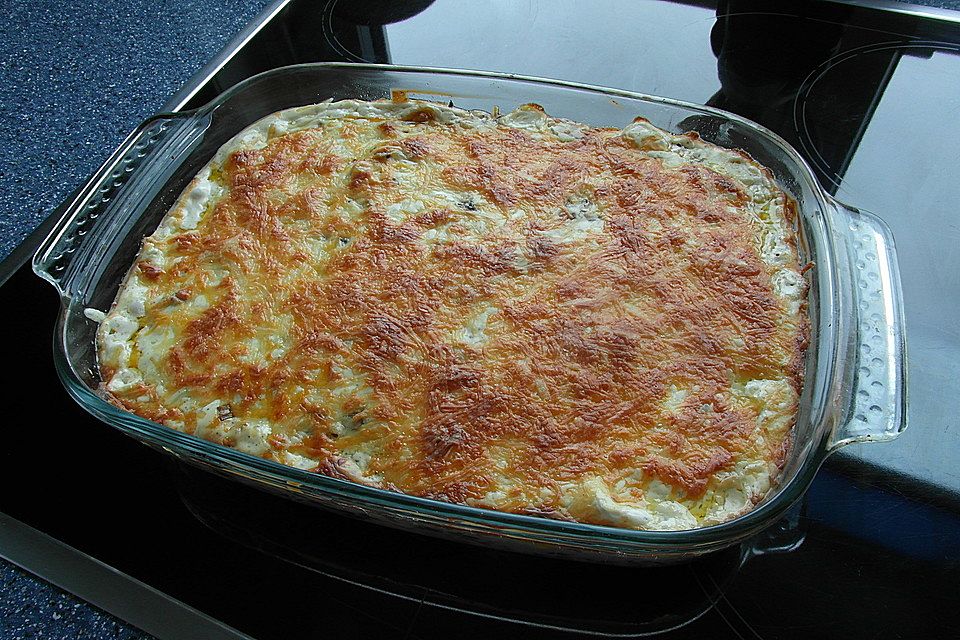 Maultaschen-Frischkäse-Auflauf Maultaschen-Frischkäse-Auflauf
