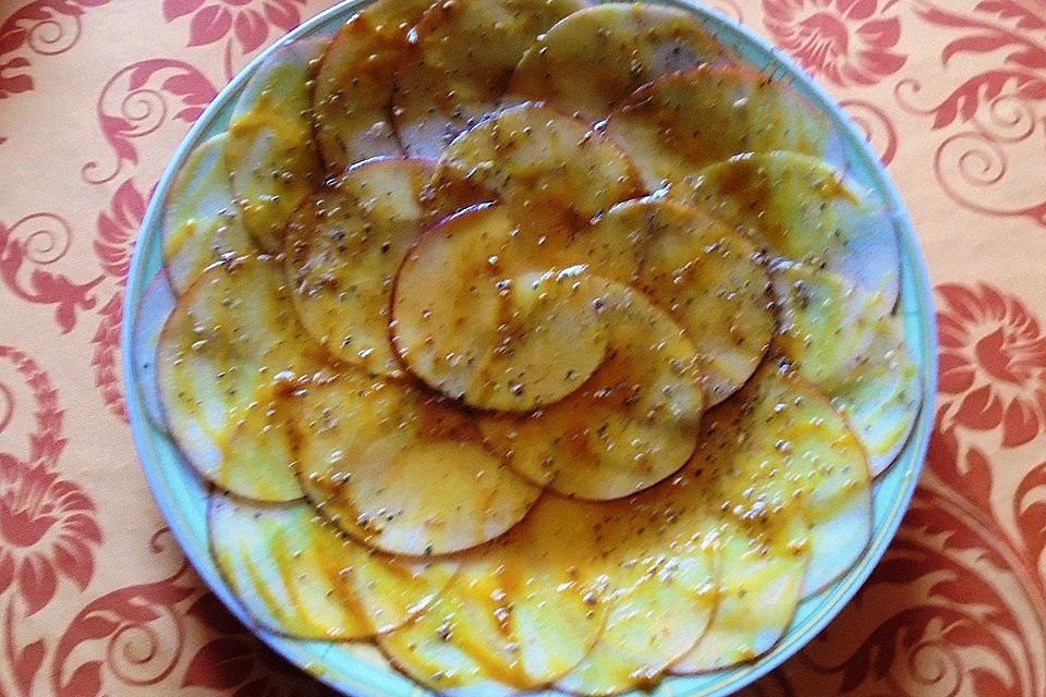 Apfel-Carpaccio