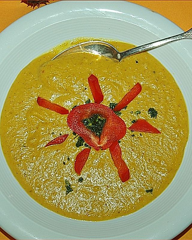 Apfel-Currycremesuppe