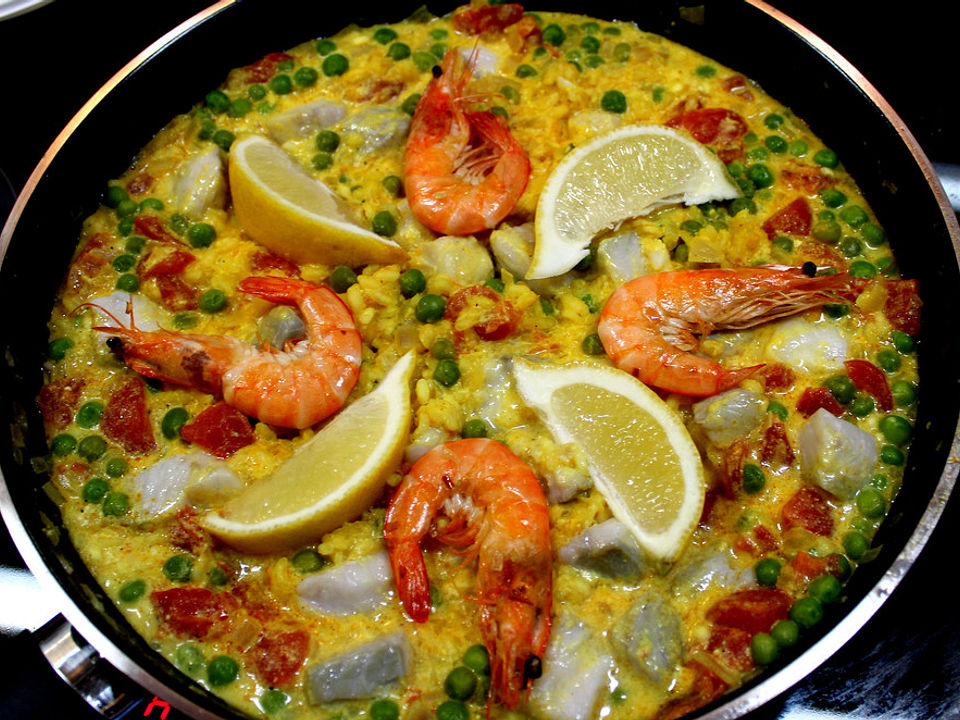 cremige Fisch-Paella image