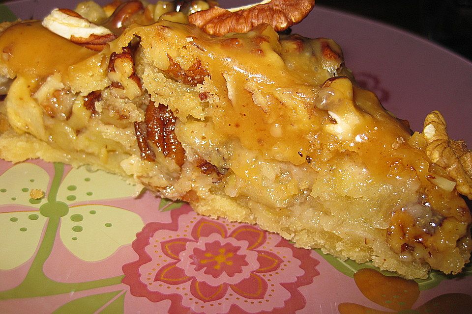 Caramel Apple Pie mit Pekannüssen