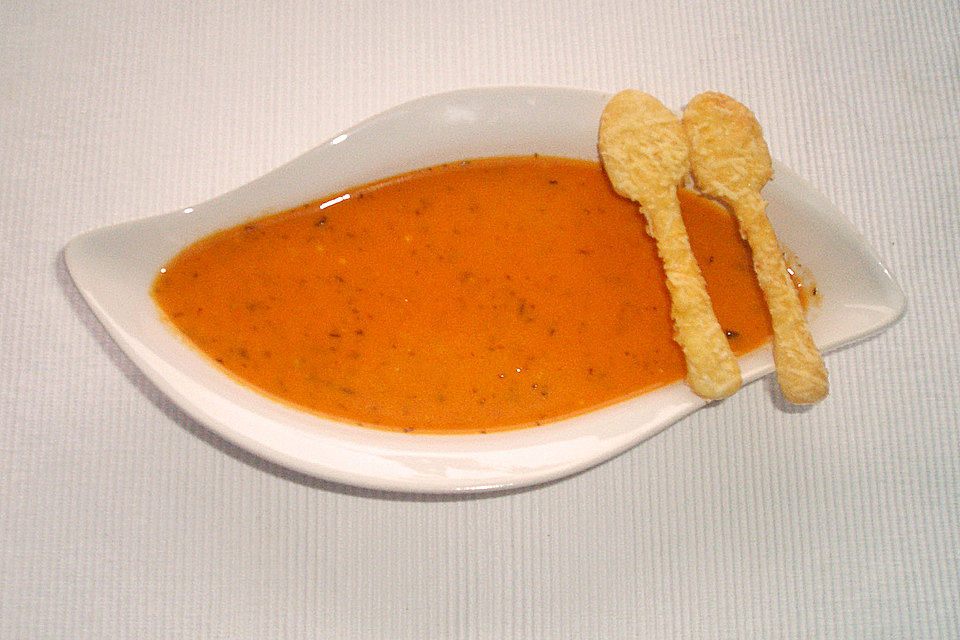 Paprika-Tomatencreme-Suppe