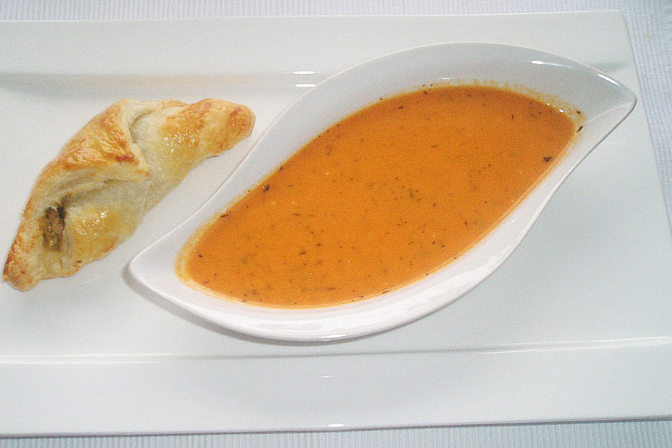 Paprika-Tomatencreme-Suppe