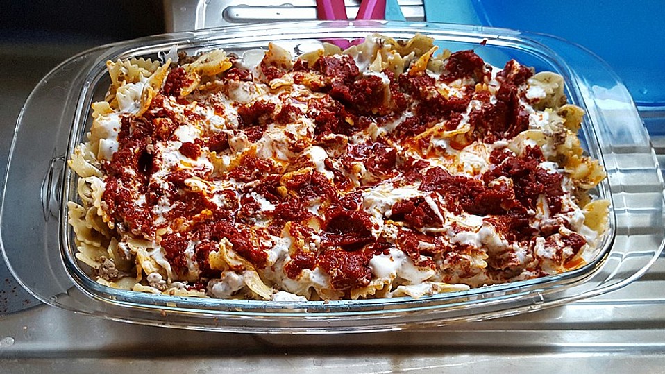 Penne mit Hack und Knoblauch-Joghurt von Kochfee_s