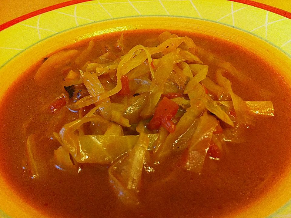 Weißkohlsuppe mit Pilzen von smokey1| Chefkoch