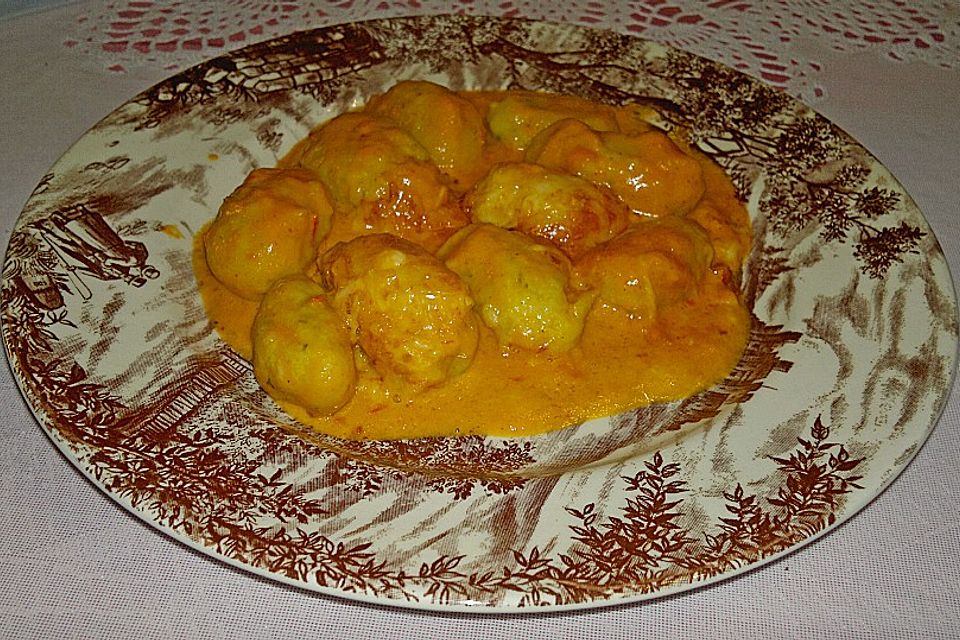 Gnocchi in Paprikarahm