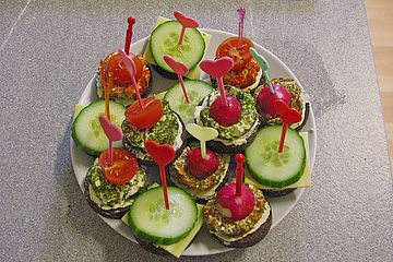 Lachshappchen Auf Party Pumpernickel Von Shitsu Chefkoch