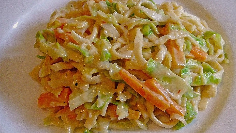 Spitzkohl Nudelpfanne Mit Kokosmilch Von Ladylily Chefkoch 