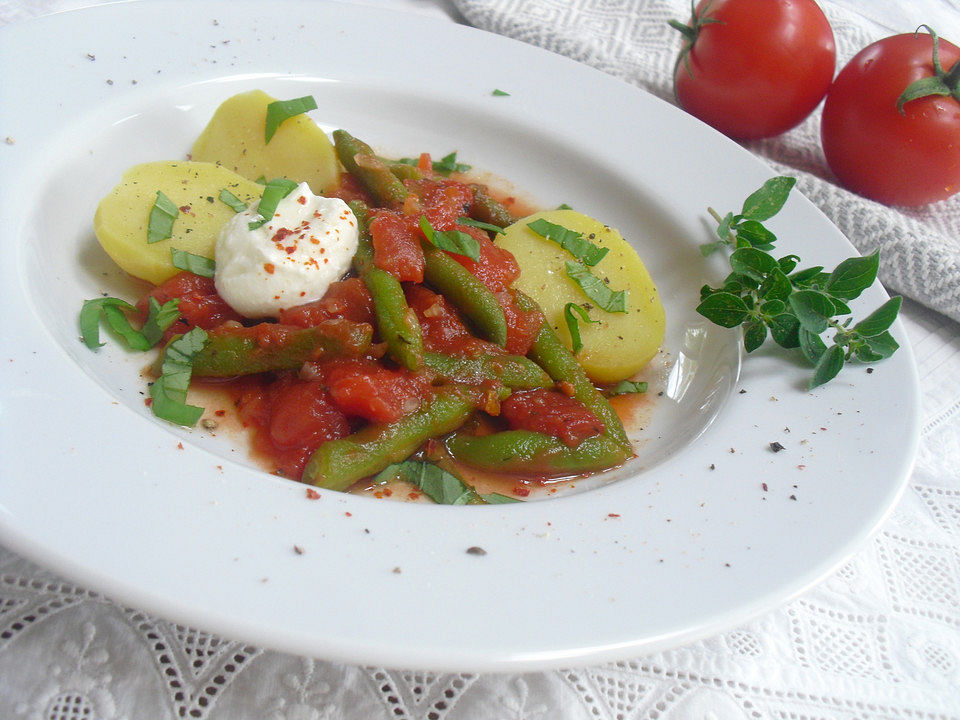 Bohnen-Tomaten-Gemüse von Anemona | Chefkoch