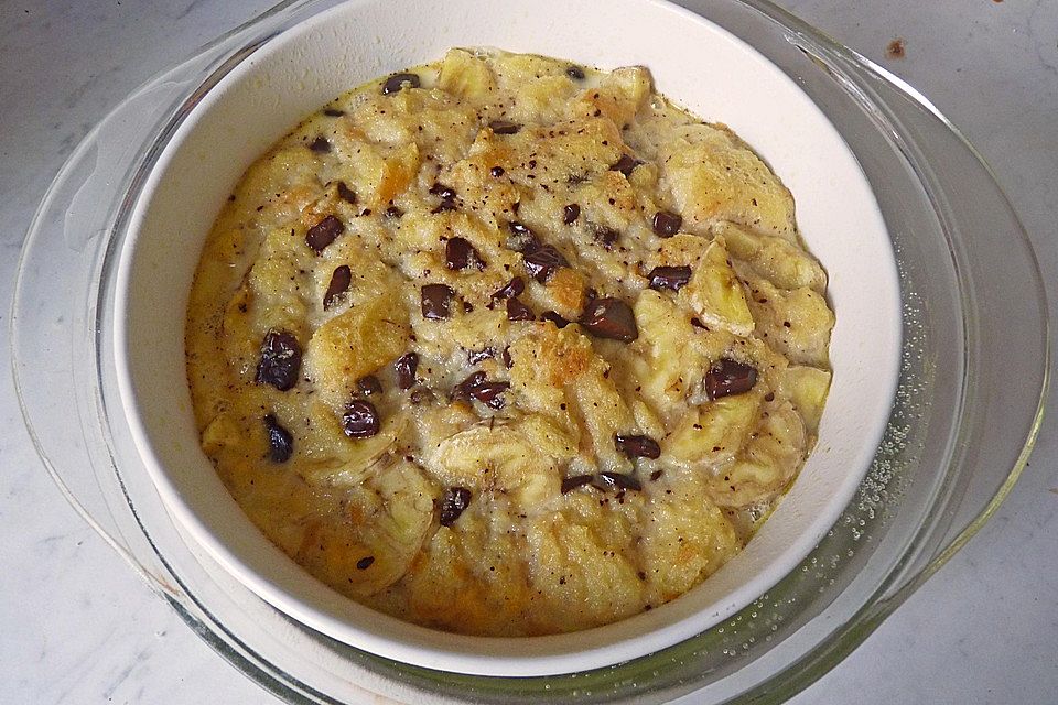 Banana-Chocolate-Bread Pudding